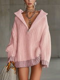 Pink Comfort Knitted Jumper Dress